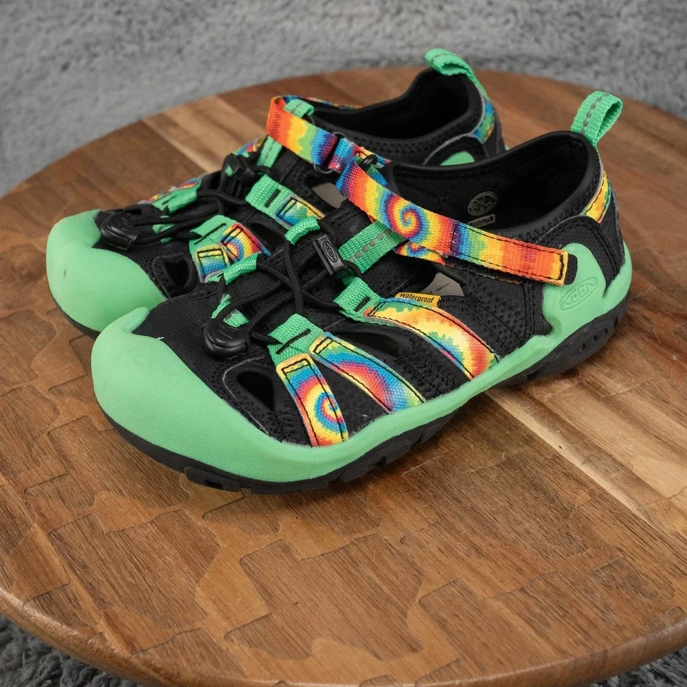 Keen Kids' Knotch Creek Sandal Tie Dye Irish Green Kid Shoe Sandals Size 1